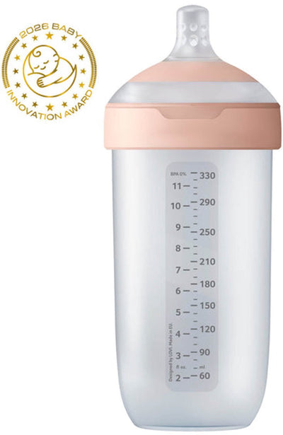 Difrax Lovi Babyflasche Dynamic - Mammafeel - 330 ml - Rosa - 1 Stück