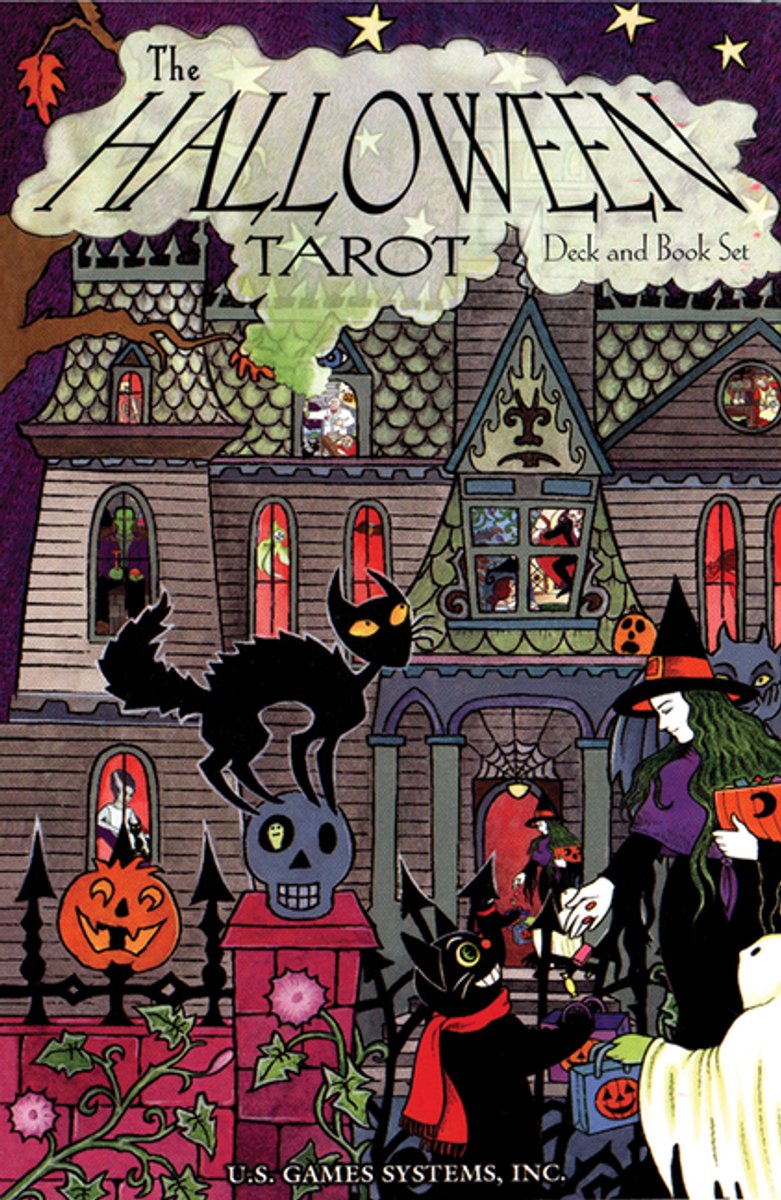 Das Halloween-Tarot-Deck-Buchset: 78-Karten-Deck [mit Buch]