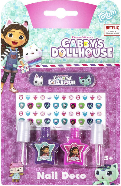 Totum Gabbys Puppenhaus Nageldeko-Set Kinder-Nagellack Junior – Kinder-Schönheitsspielzeug ab 3 Jahren Gabbys Puppenhaus