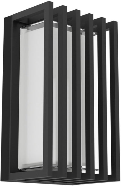 Eglo Genovese Außenwandleuchte – 24 cm – schwarz klar – einstellbares weißes Licht (warmes, neutrales und Tageslicht)