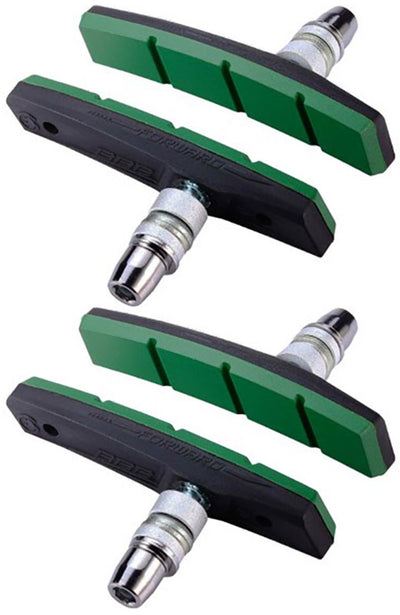 Bbb Cycling Elektrofahrrad-Bremsbeläge – Estop – Felgenbremse – E-Bike-zertifiziert – V-Brake-Bremsbeläge – grün – BBS-04E