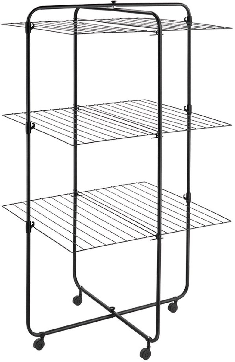 Tomado - Dijon Trockenturm 33 Meter Trockenlänge - 3 Etagen - Onyx mattschwarz