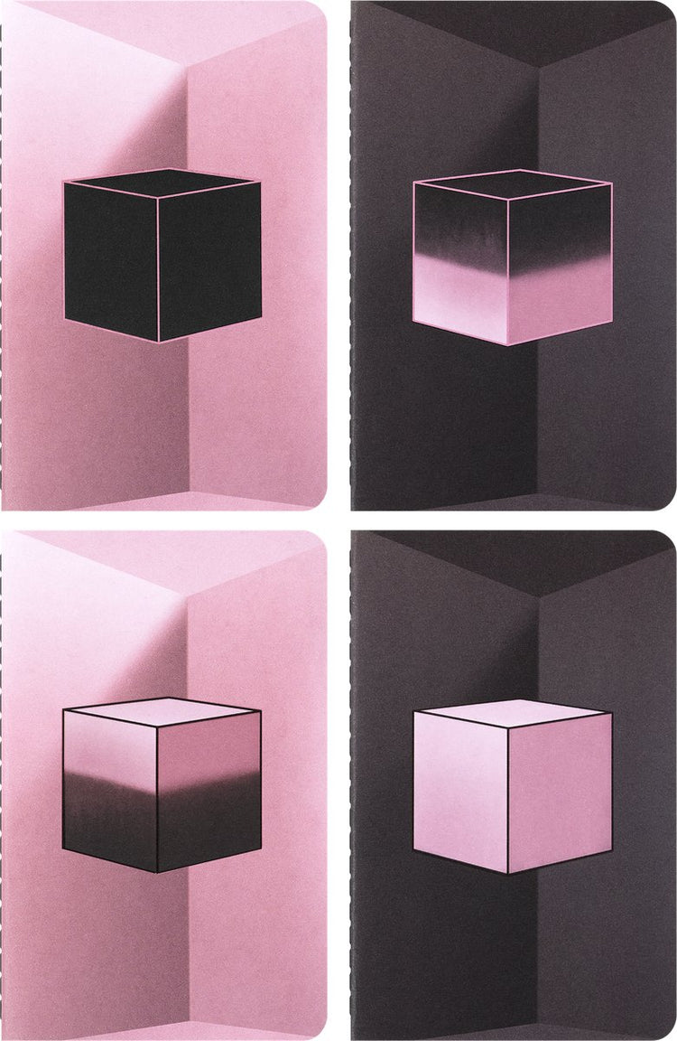 Moleskine Limited Edition – Blackpink – Cahier-Notizbuchtasche (9 x 14 cm) – Set mit 4 Stück