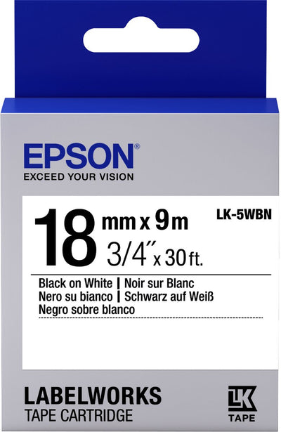 Epson lk-5wbn Etikettendruckerband