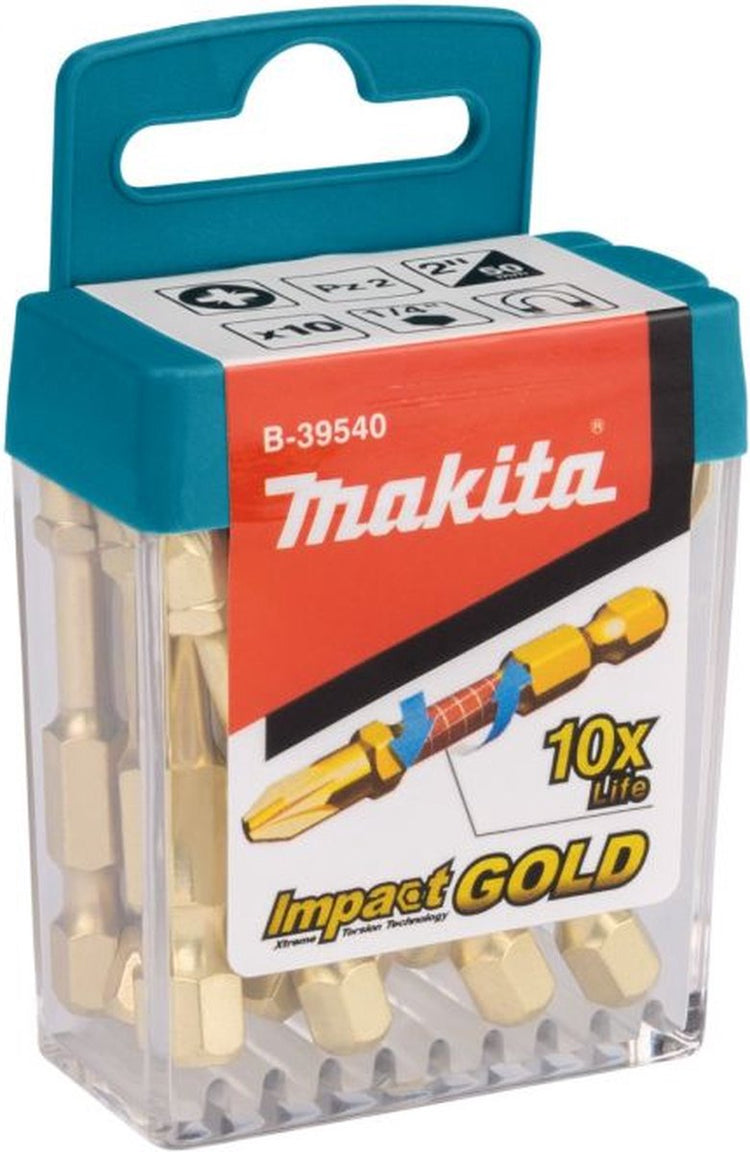 Makita Zubehör Schlagschrauber-Bits PZ2x50mm – B-39540 – B-39540
