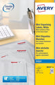 Unbranded sans marque avery white mini label, inkjet 46 x 11.1mm (25)