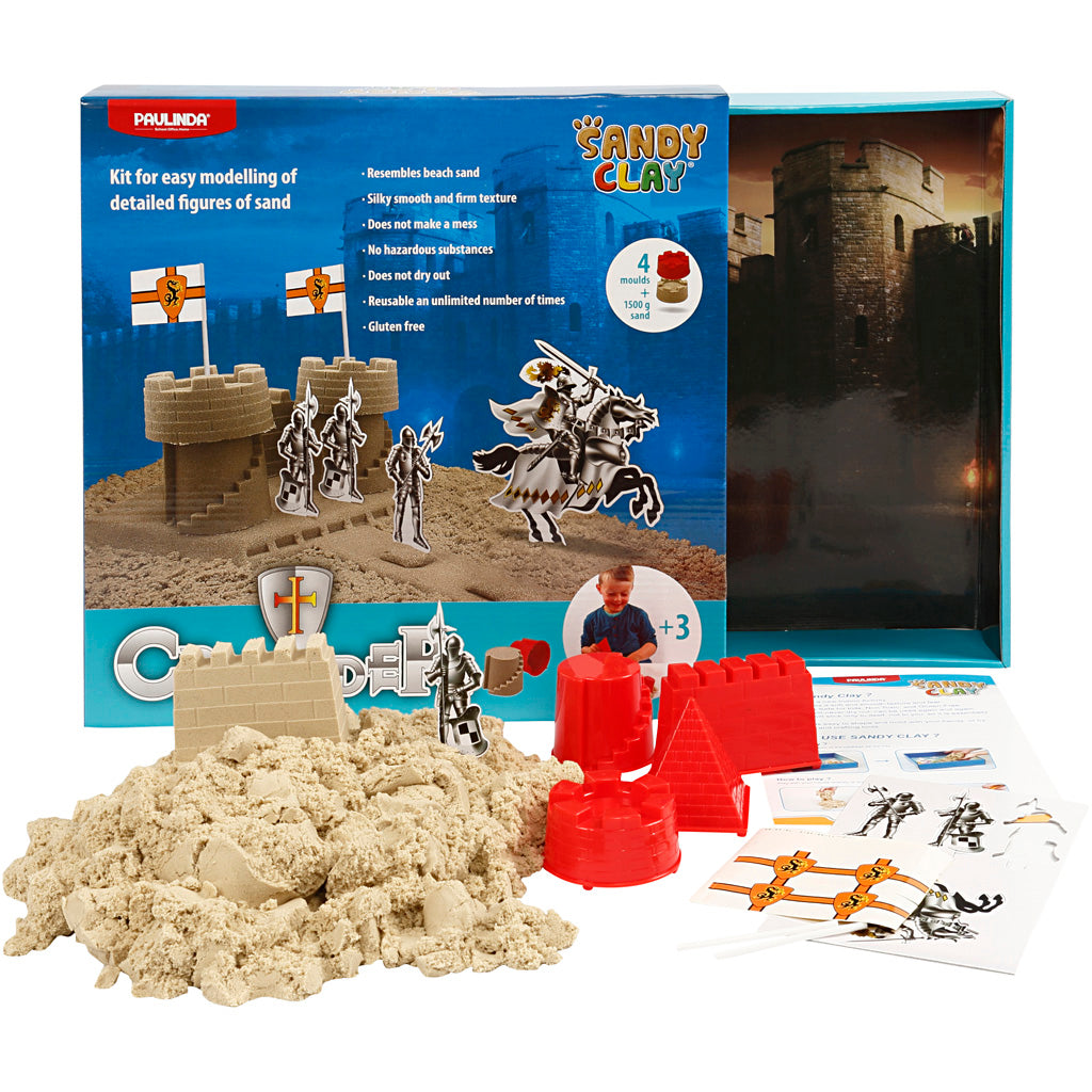Sandy Clay®, Ritterburg, natur, 1 Set