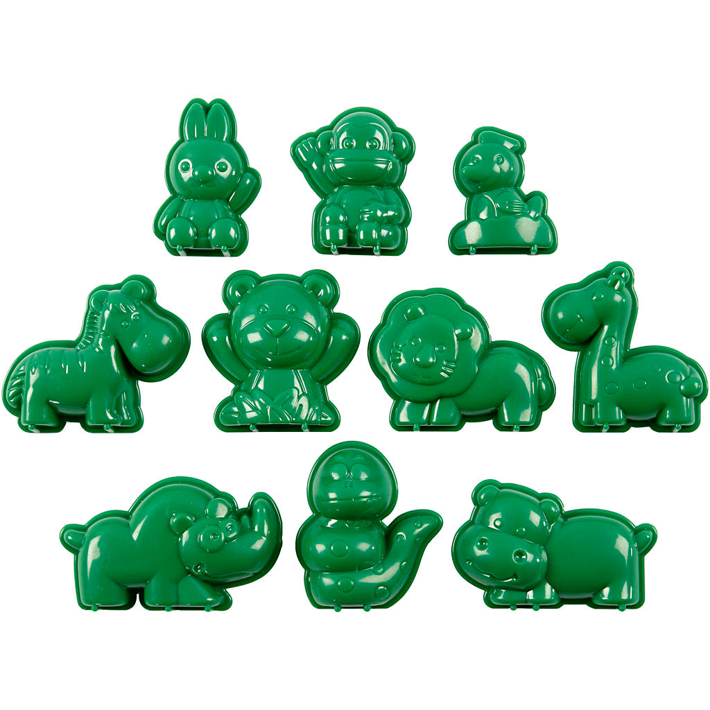 Sandy Clay® Formen, Tiere, Größe 4-7 cm, 10 Stück, 1 Box