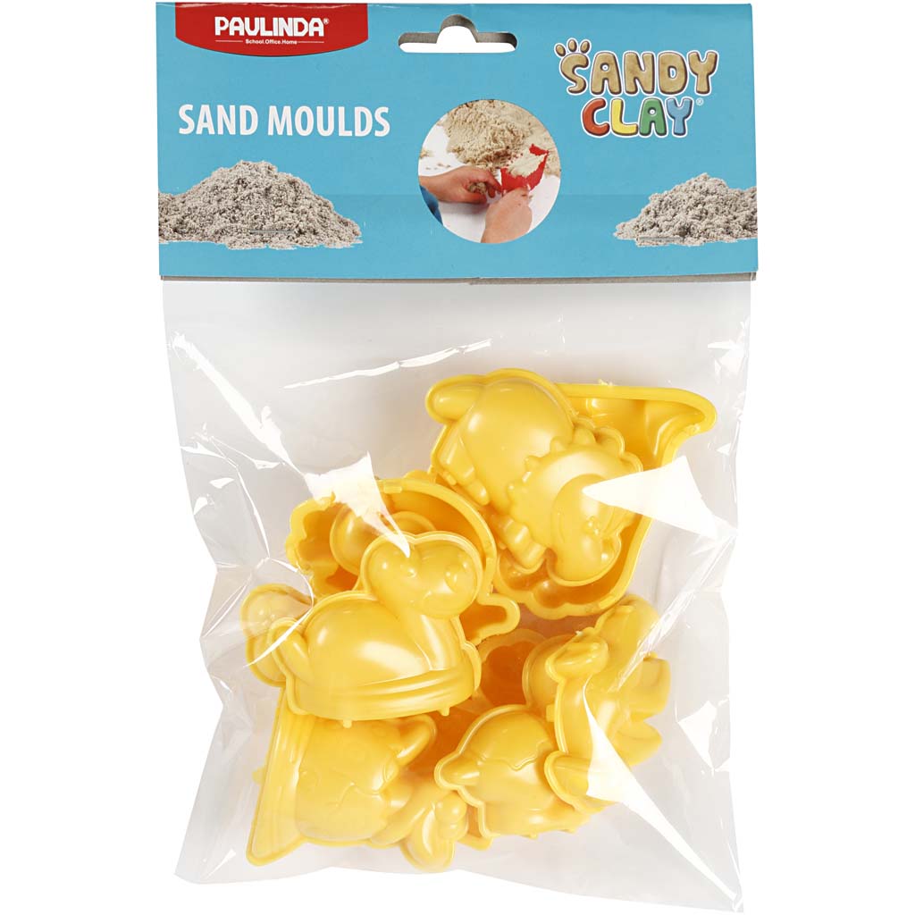 Sandy Clay®-Formen, Dinosaurier, Größe 4,5–6 cm, 10 Stück, 1 Box