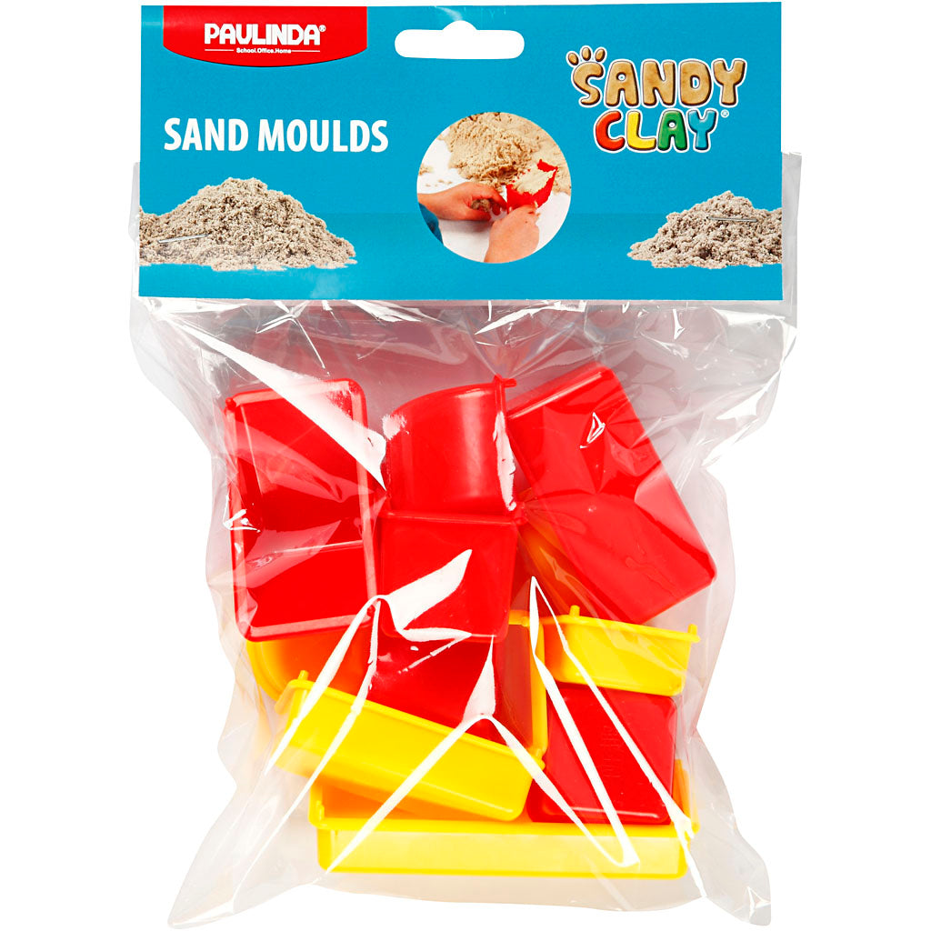 Sandy Clay®-Formen, Geometrie, Größe 3,5–9,5 cm, 12 Stück 1 Box