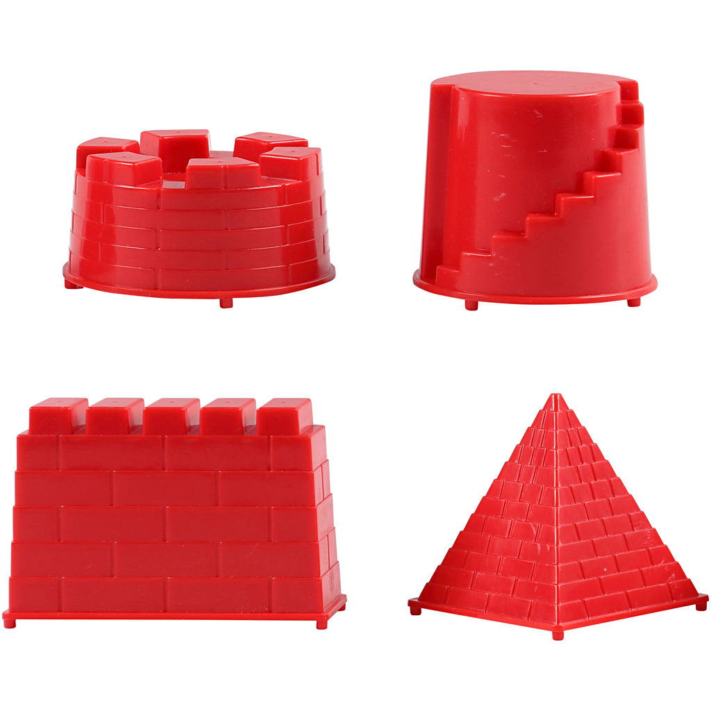 Sandy Clay® Formen, Schloss, Größe 5,5-8,5 cm, 4 Stück 1 Box