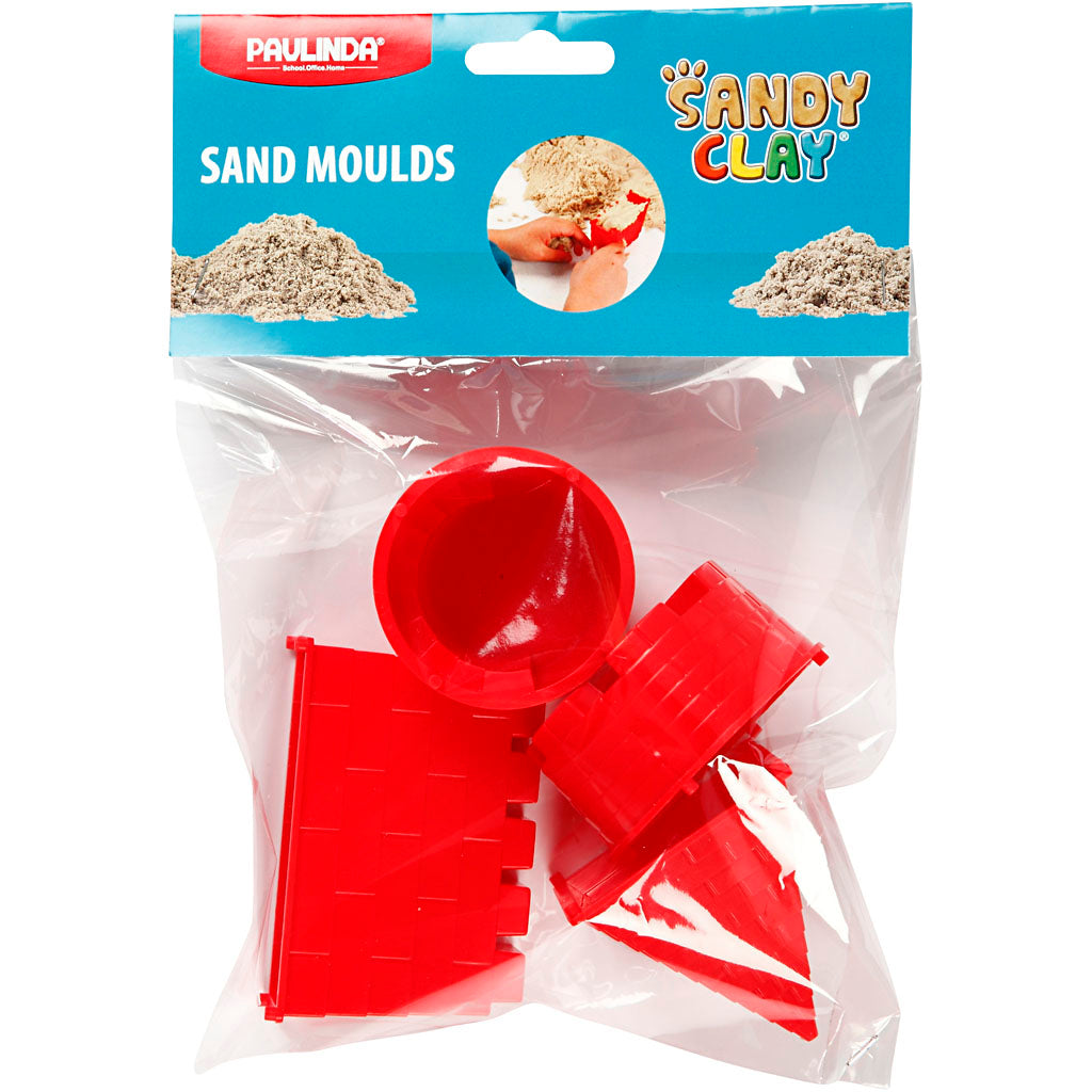 Sandy Clay® Formen, Schloss, Größe 5,5-8,5 cm, 4 Stück 1 Box