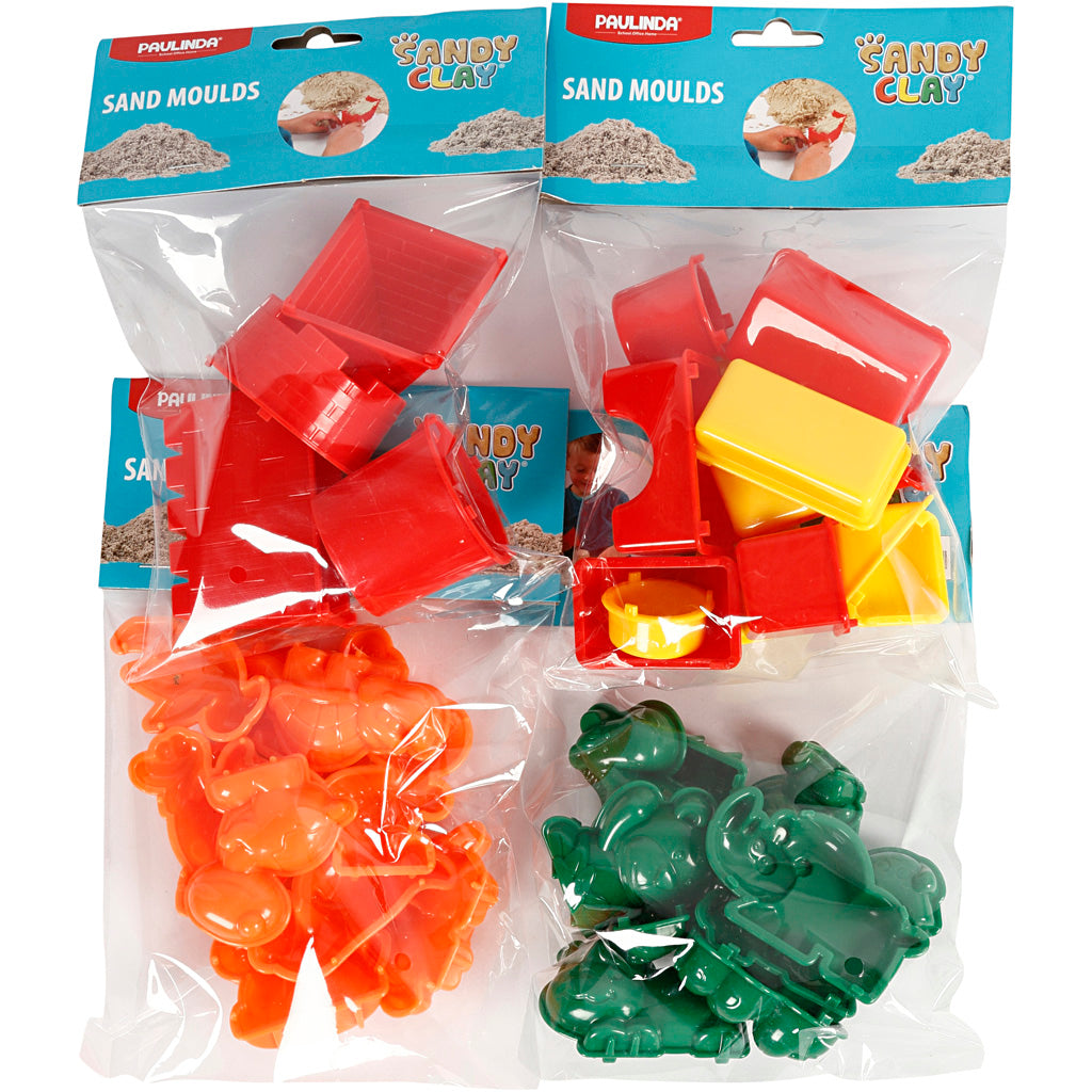 Sandy Clay®-Formen, Größe 3,5–9,5 cm, 36 Stück, 1 Box