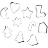 Creativ Company Ausstechformen, Weihnachtsformen, Größe 3-5,7 cm, 10 Stück, 1 Box