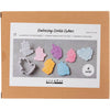 Creativ Company Ausstechformen mit Stempel, Einhorn, Größe 6-7,5 cm, weiß, 6 Stück 1 Box