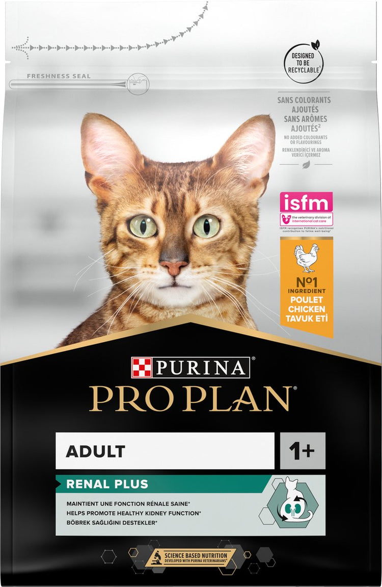 Pro Plan Adult Renal Plus – Trockenfutter für Katzen – Huhn – 3 kg