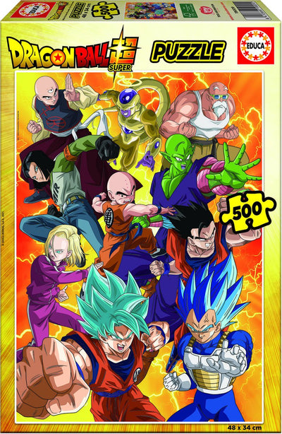 Educa Puzzle Dragon Ball Super 500 Teile Puzzlespielzeug.