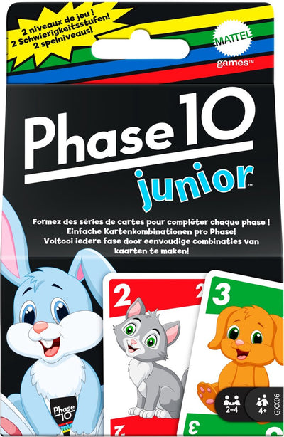 Mattel Phase 10 Junior Card -Spiel