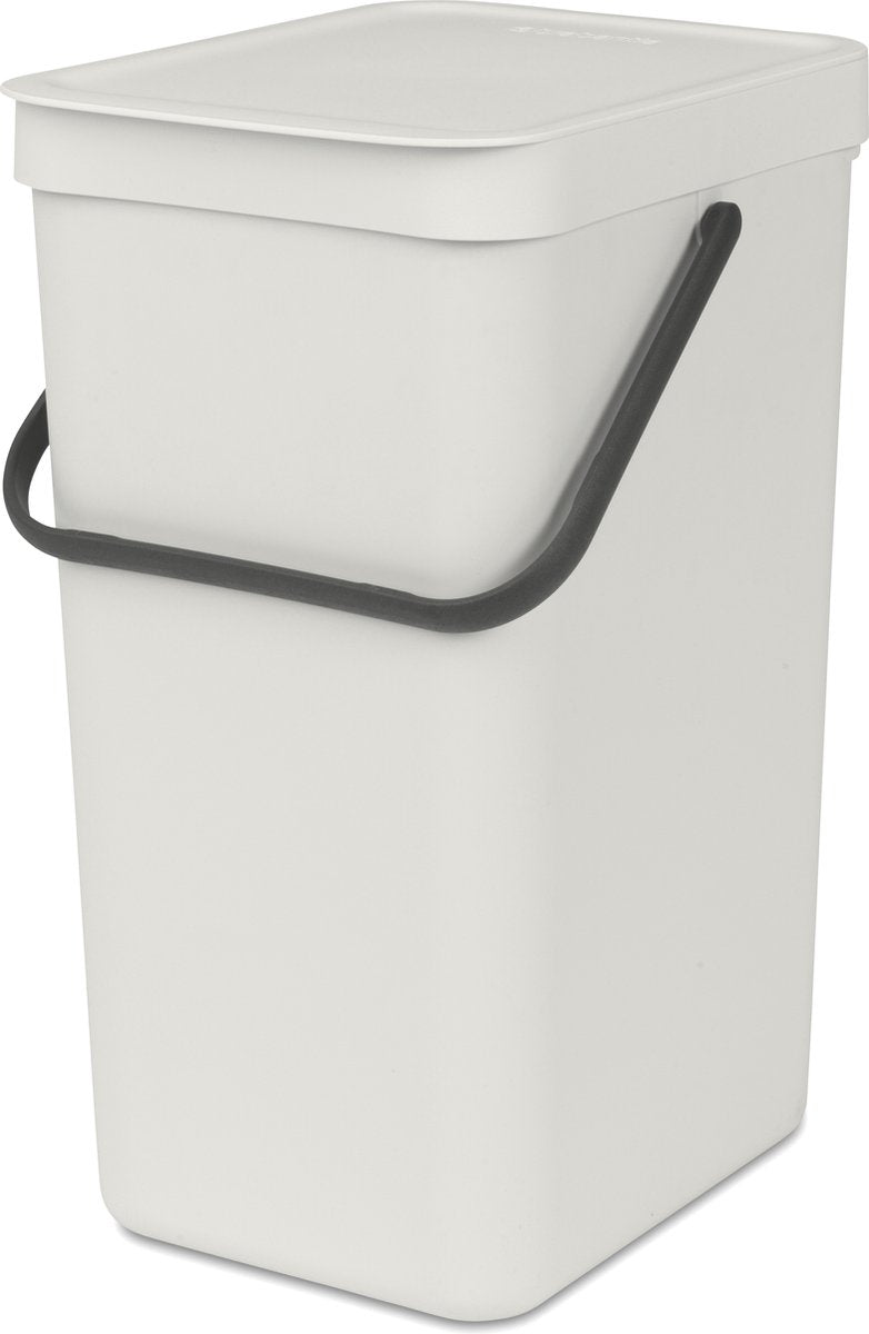 Brabantia Sort Go Abfallbehälter – 16 Liter – Hellgrau