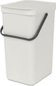 Brabantia Sort Go Abfallbehälter – 16 Liter – Hellgrau