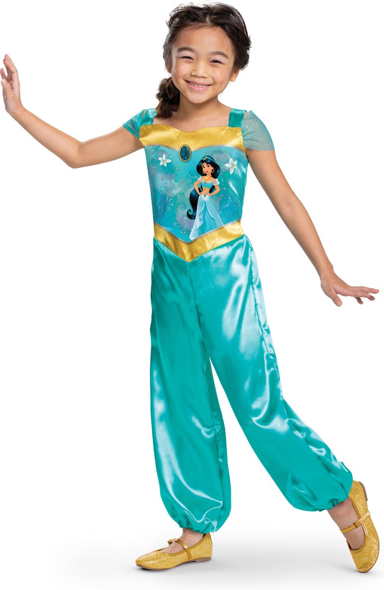 Verkleidung Disney Prinzessin – Aladdin, Jasmine Basic Plus, Größe M (7–8 Jahre), Mädchen