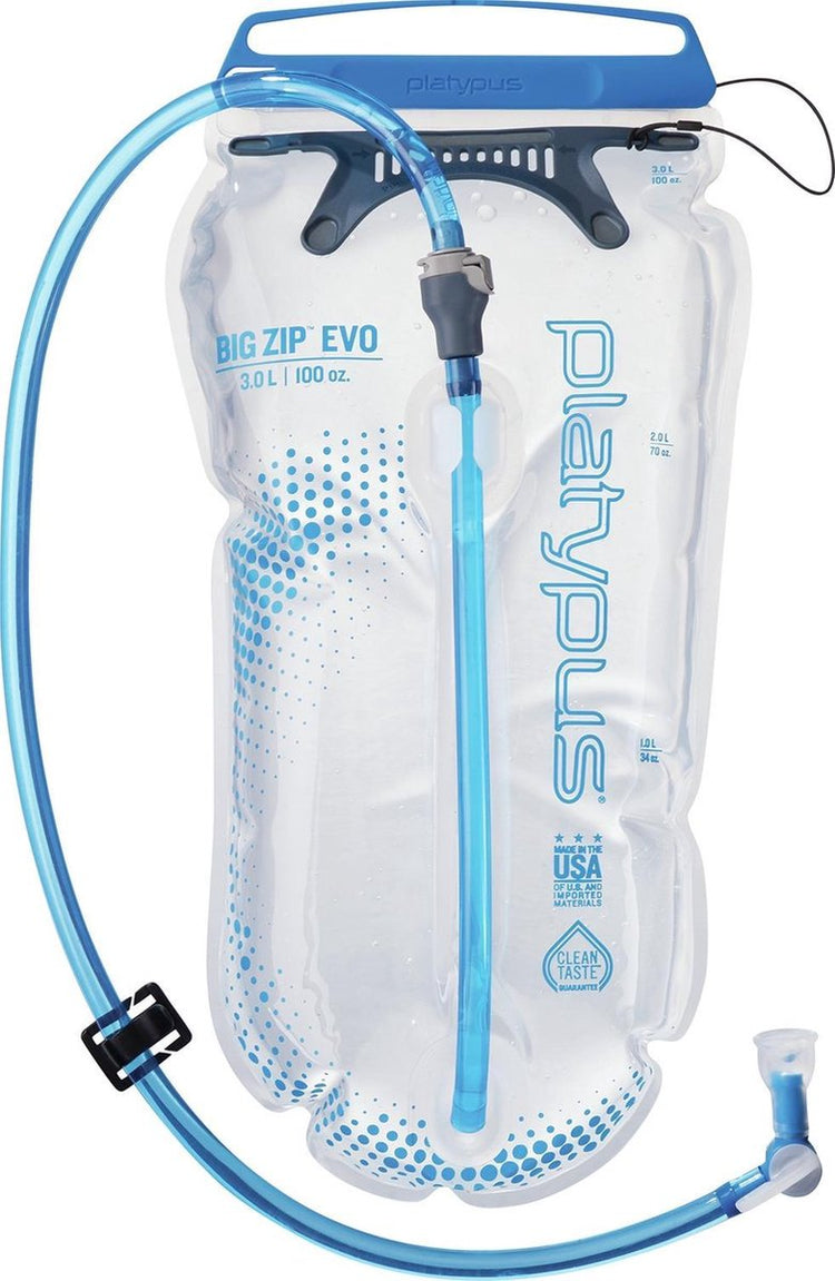 Platypus Big Zip Evo 3l Wasserbeutel – für Rucksacktouristen, Wanderer und Mountainbiker