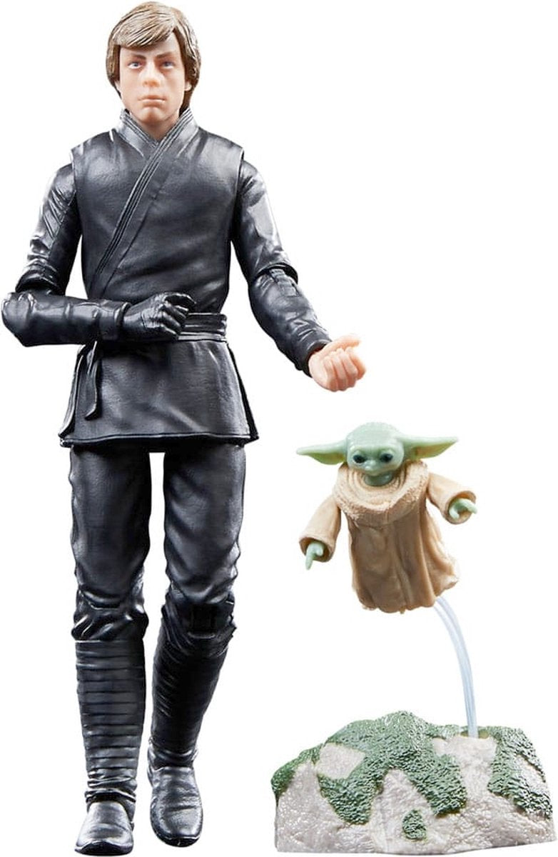 Disney Hasbro Star Wars – 2er-Pack Luke Skywalker Grogu The Book of Boba Fett Black Series 15 cm Actionfigur – mehrfarbig