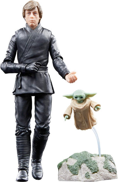 Disney Hasbro Star Wars – 2er-Pack Luke Skywalker Grogu The Book of Boba Fett Black Series 15 cm Actionfigur – mehrfarbig
