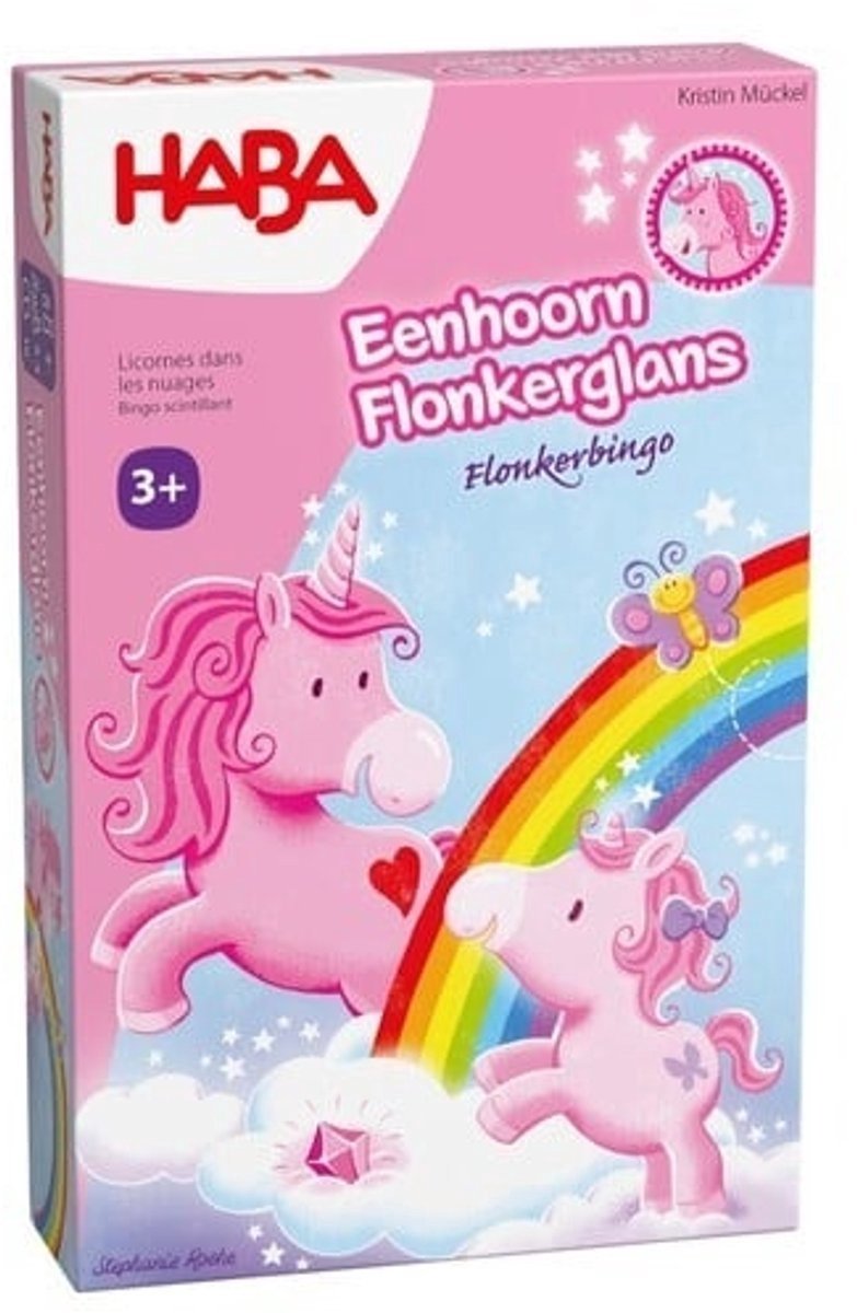 Haba - - Einhorn-Glitzer-Glanz - Glitzer-Bingo