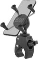 Ram Mounts X-Grip® Tough-Claw Handyhalter Fahrrad Roller Motor – 360° drehbar – Universal – Klein – Schwarz