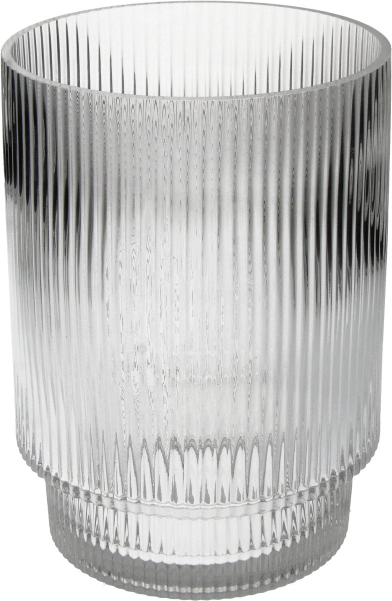 HD Collection Vase Streifenglas 16x16x22cm