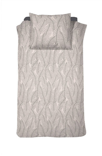 Damai bellezza - Bettbezug - Satin - 140x200 220 cm - Creme + 1 Kissenbezug 60x70