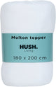 Stille. Living Hush Living Molton Topper-Schutz – 80 % Baumwolle, 20 % Polyester – hervorragende Feuchtigkeitsaufnahme – formstabil – Komfort und langlebiger Schutz – 180 x 200 + 15 cm