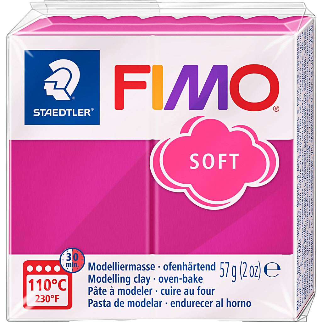 Fimo® Soft, Himbeer, 57 Gr 1 Box