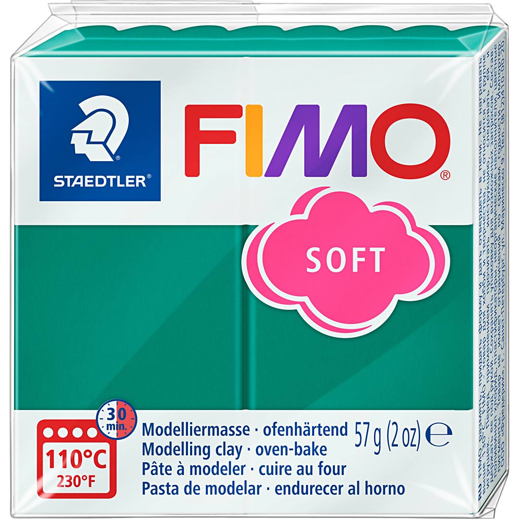 Fimo® Soft, Smaragd, 57 Gr 1 Box