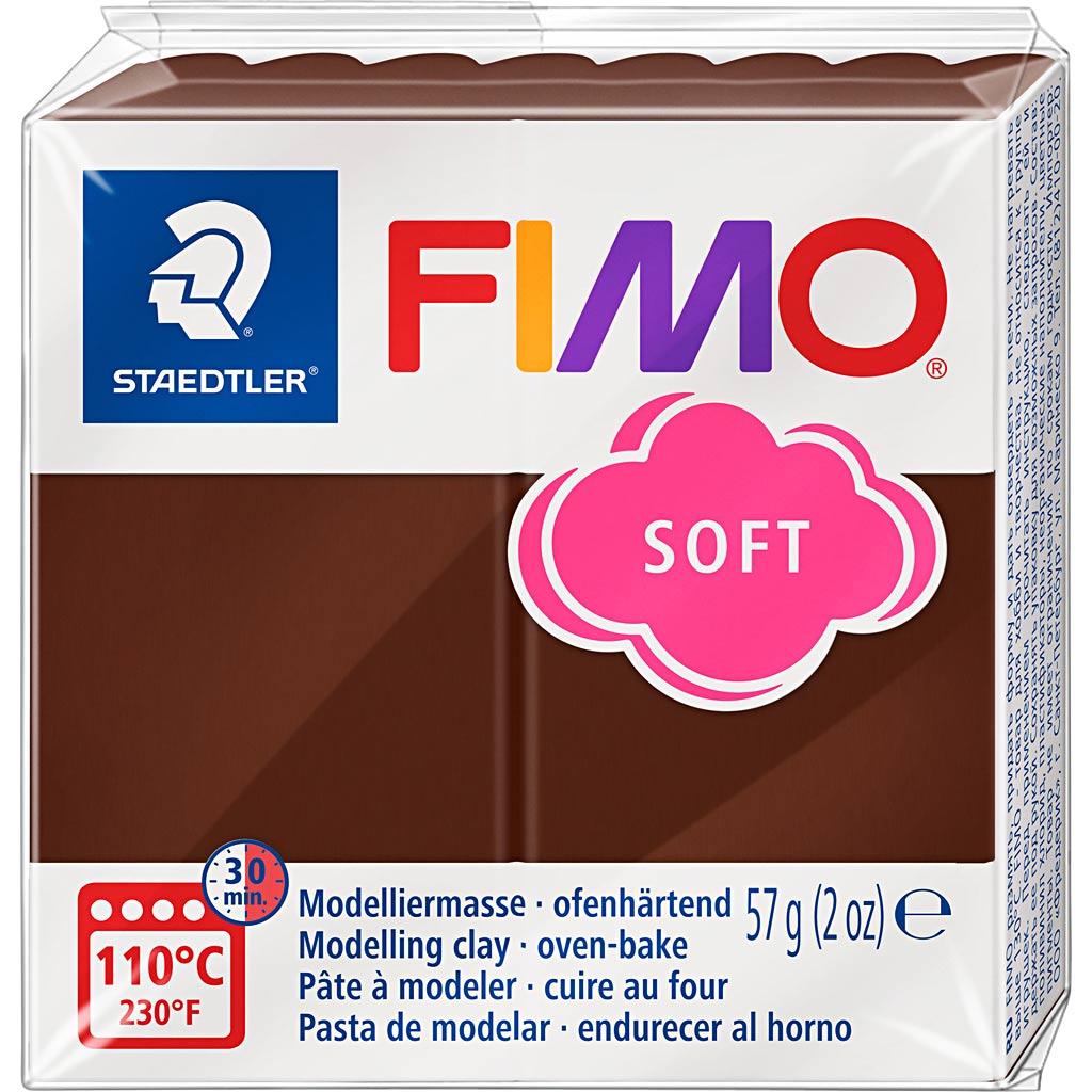 Fimo® Soft, Schokolade, 57 Gr 1 Box