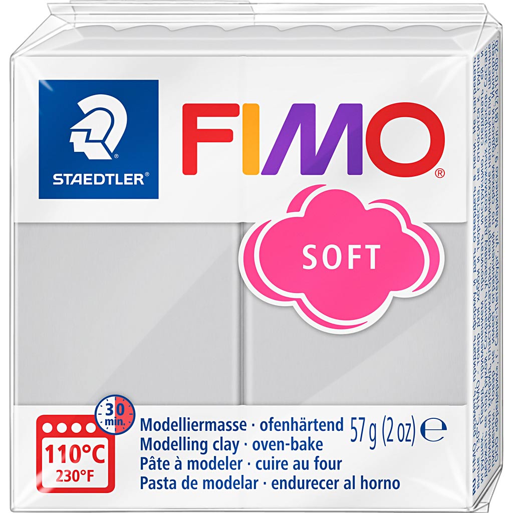 Fimo® Soft, Delphingrau, 57 Gr 1 Box