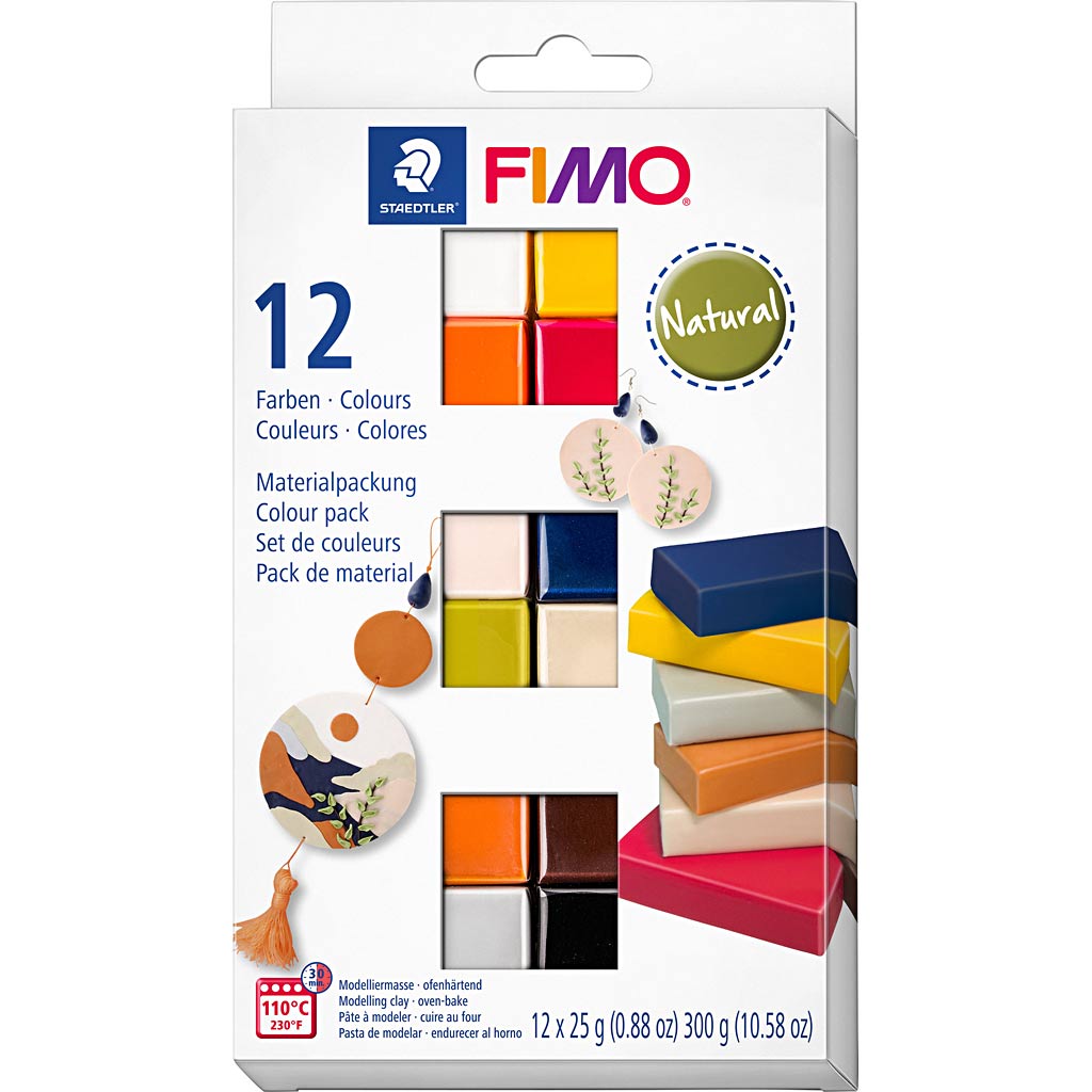 Fimo® Soft, Pastellfarben, 12x25 Gr 1 Box