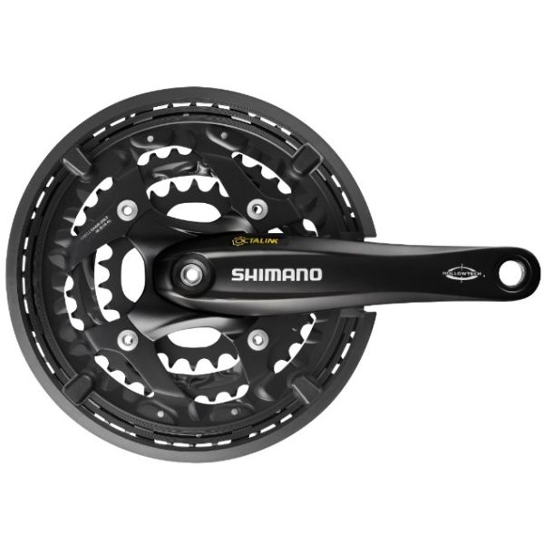 Shimano Kurbel 3 x 10 Speed ​​Trekking Fc-T521 mit 175-mm-Kurbel 48-36-26T Octalink Schwarz