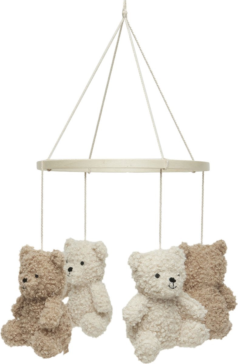 Jollein Babymobile - Teddybär - Naturkeks - für Laufstall-Babybett