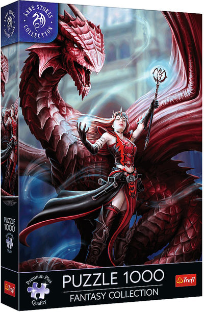Trefl-Puzzle 1000 Teile – Fantasy-Kollektion Scarlet Mage Anne Stokes.