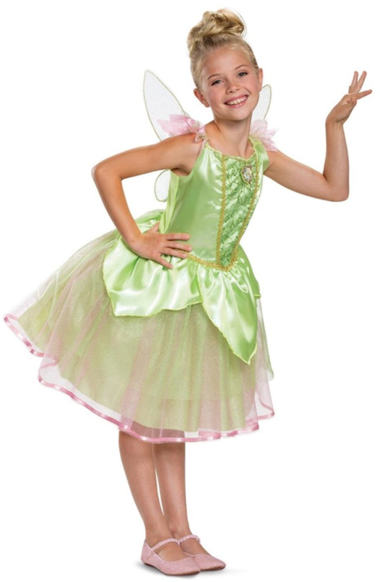 Disney-Verkleidung – Tinker Bell, Tinker Bell Deluxe, Größe XS (3–4 Jahre), Mädchen