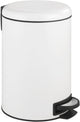 Wenko Treteimer Leman Easy-Close 12 Liter weiß matt - Easy-Close-Deckel - Abfalleimer - Mülleimer - Mülleimer - Mülleimer - Mülleimer
