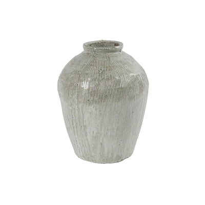Countryfield Vase Gayle weiß grün 23,5xh30,5cm
