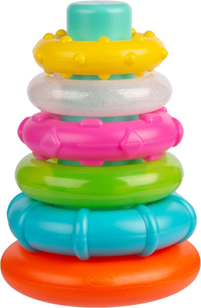 Playgro Sortier- und Stapelturm – Lernspielzeug – Babyspielzeug – Spielzeug 1 Jahr – Babyspielzeug – interaktives Babyspielzeug – Mutterschaftsgeschenk