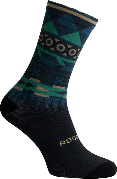 Rogelli Aztec Radsocken – Herren – Grün, Sand – Größe 36-41
