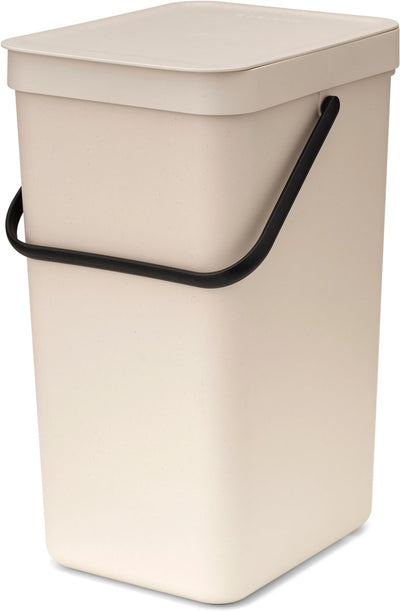 Brabantia Sort Go Abfallbehälter – 16 l – sanftes Beige