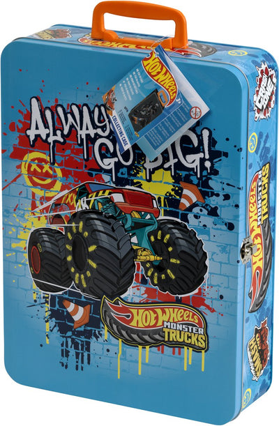 Klein Toys - Hot Wheels Monster Truck Vitrine - geeignet für 8 Autos - Mitnahmekoffer