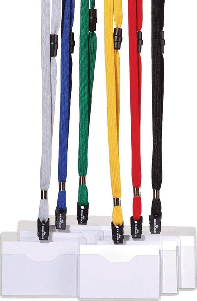 Strapazierfähiges Abzeichen mit rotem Textilband