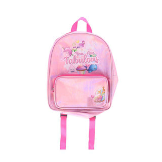Rucksack glänzend rosa fabelhaft